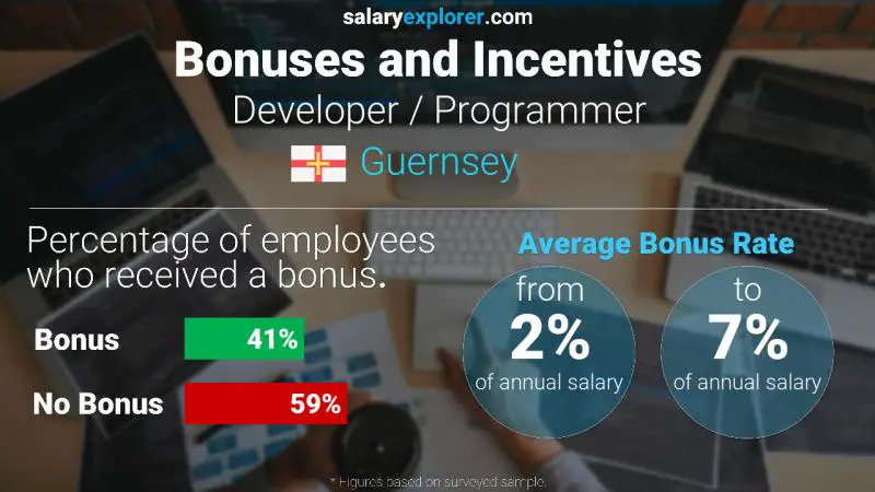 Annual Salary Bonus Rate Guernsey Developer / Programmer