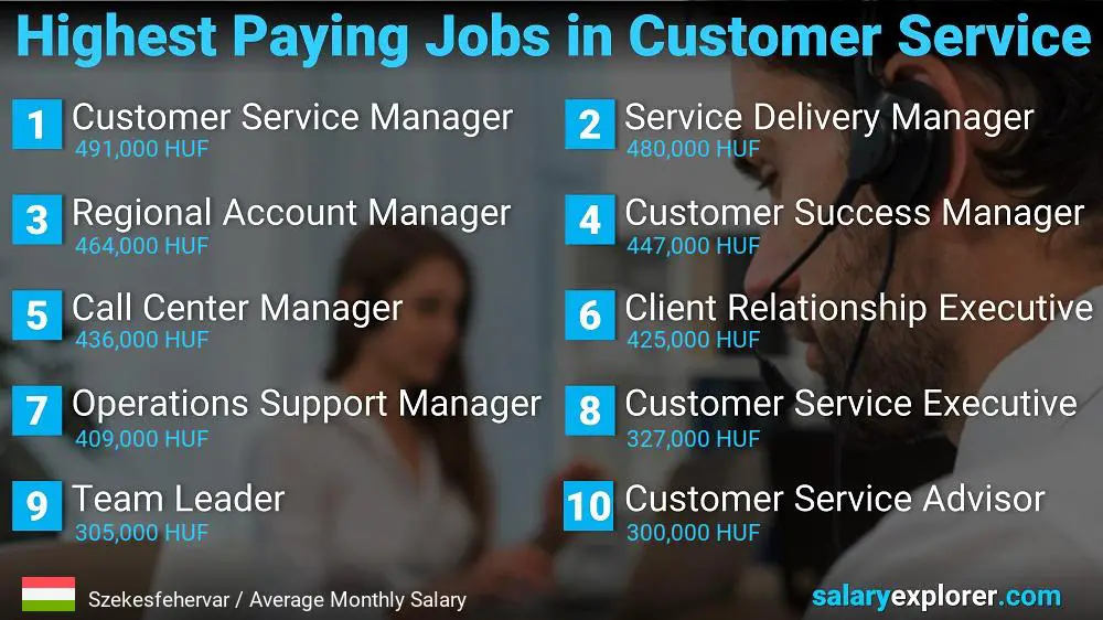 Highest Paying Careers in Customer Service - Szekesfehervar