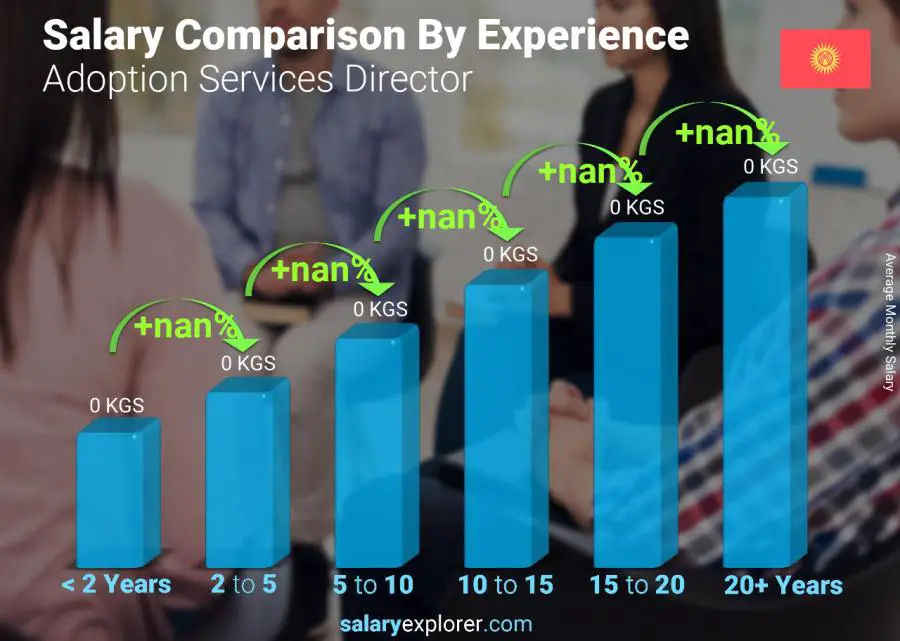 Salary comparison by years of experience monthly Kyrgyzstan Adoption Services Director