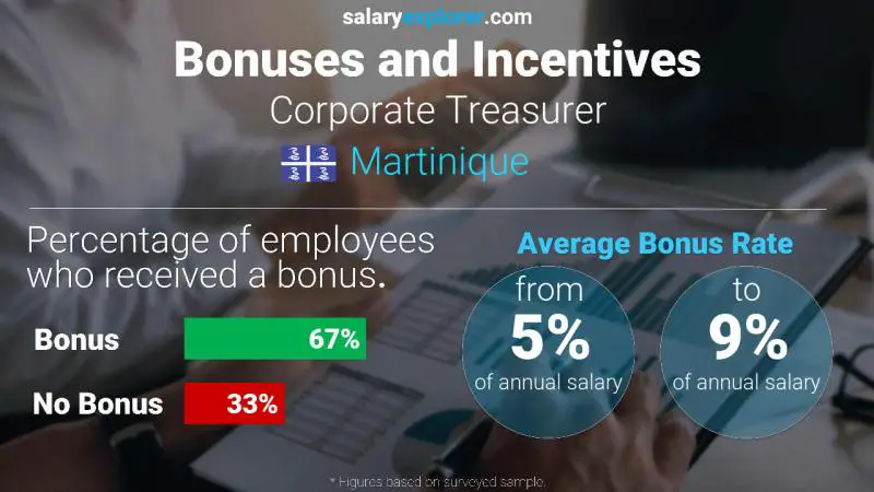Annual Salary Bonus Rate Martinique Corporate Treasurer