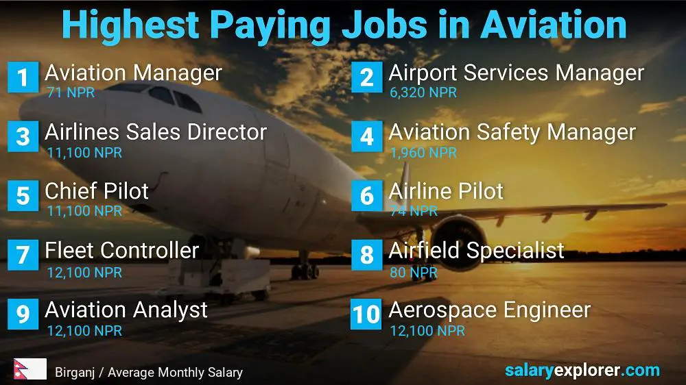 High Paying Jobs in Aviation - Birganj