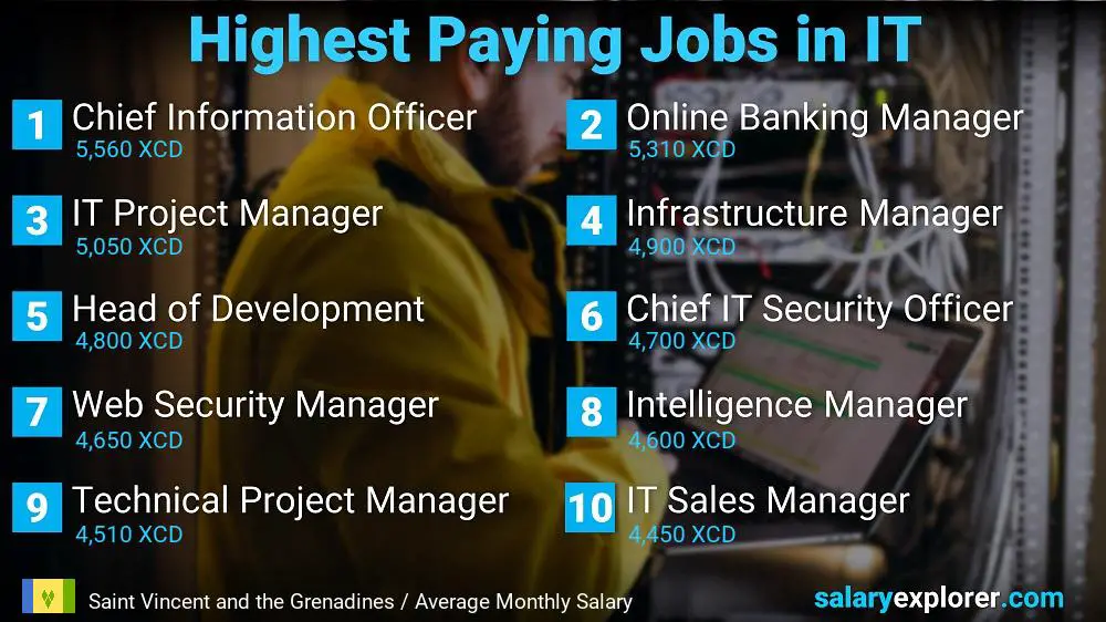 Highest Paying Jobs in Information Technology - Saint Vincent and the Grenadines