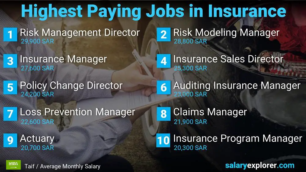 Highest Paying Jobs in Insurance - Taif