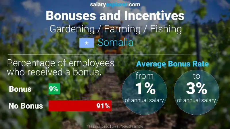 Annual Salary Bonus Rate Somalia Gardening / Farming / Fishing