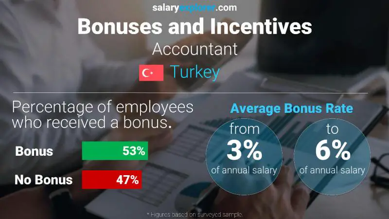 Annual Salary Bonus Rate Turkey Accountant