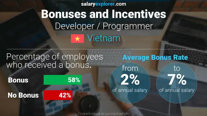 Annual Salary Bonus Rate Vietnam Developer / Programmer