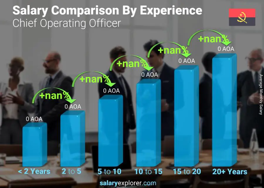 Salary comparison by years of experience monthly Angola Chief Operating Officer