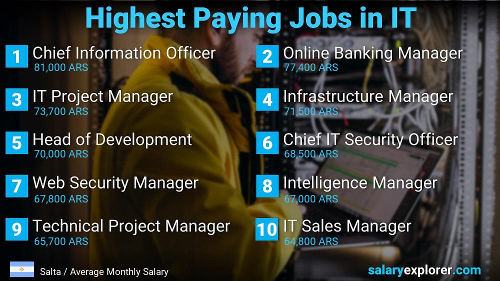 Highest Paying Jobs in Information Technology - Salta