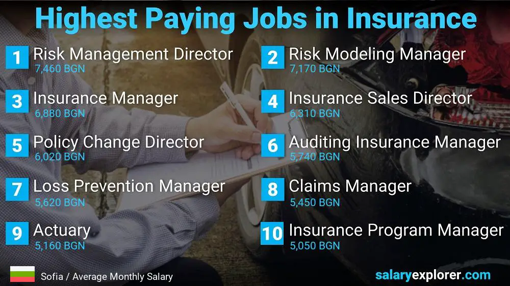 Highest Paying Jobs in Insurance - Sofia