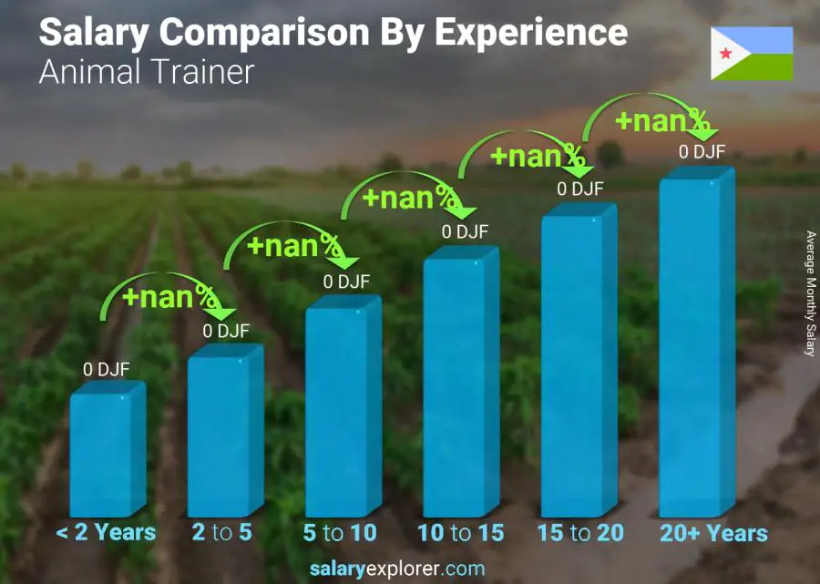 Salary comparison by years of experience monthly Djibouti Animal Trainer