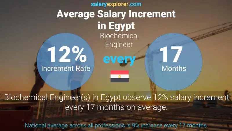 Annual Salary Increment Rate Egypt Biochemical Engineer