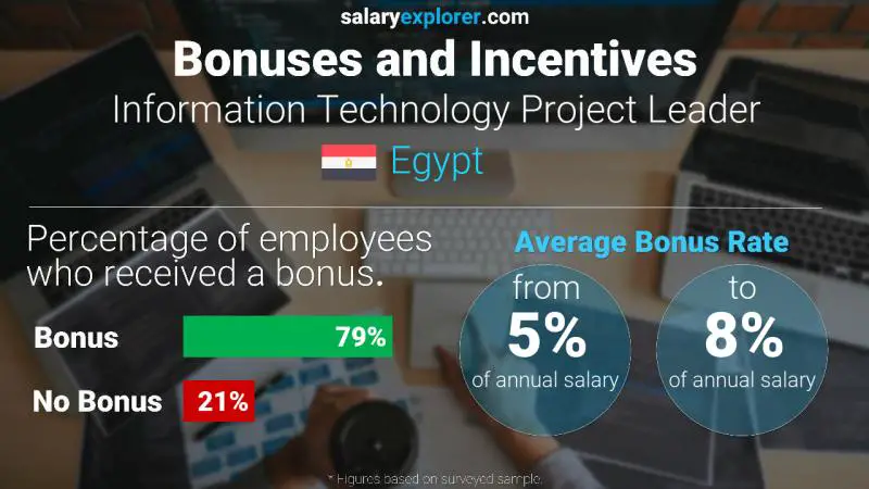 Annual Salary Bonus Rate Egypt Information Technology Project Leader