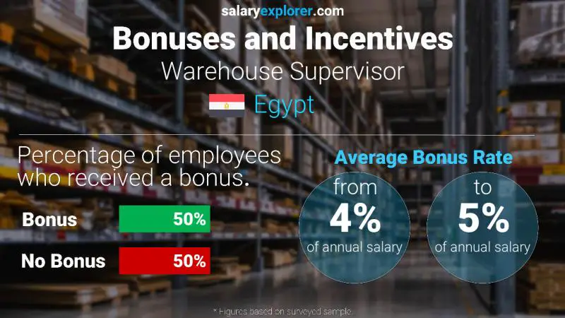 Annual Salary Bonus Rate Egypt Warehouse Supervisor