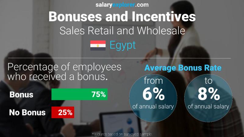 Annual Salary Bonus Rate Egypt Sales Retail and Wholesale