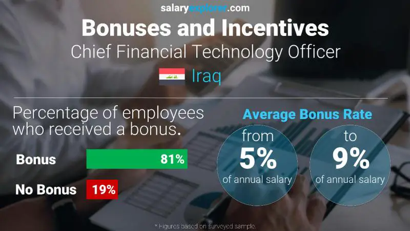 Annual Salary Bonus Rate Iraq Chief Financial Technology Officer
