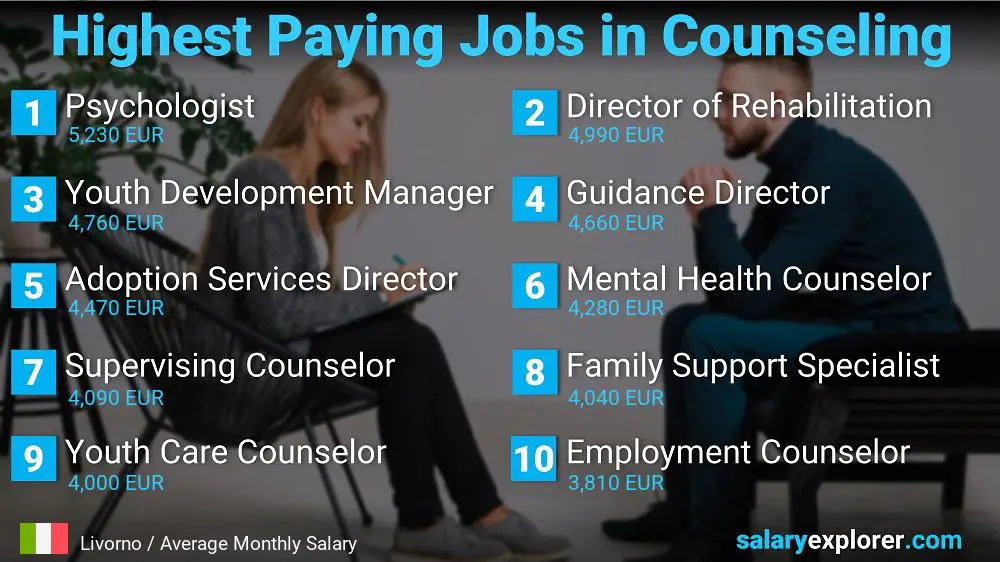 Highest Paid Professions in Counseling - Livorno