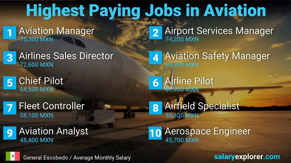 High Paying Jobs in Aviation - General Escobedo