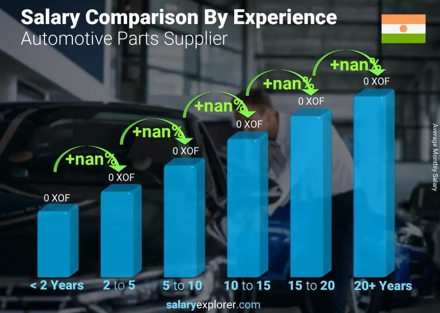 Salary comparison by years of experience monthly Niger Automotive Parts Supplier