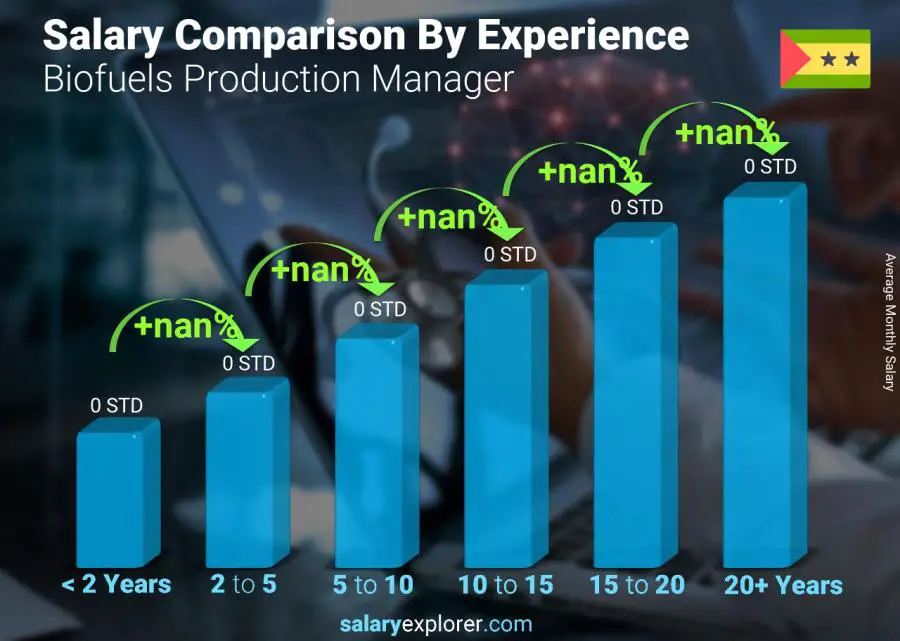 Salary comparison by years of experience monthly Sao Tome and Principe Biofuels Production Manager