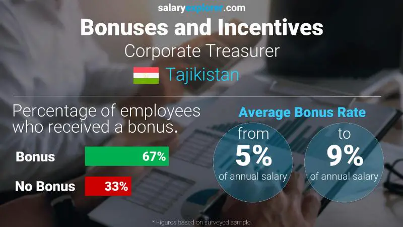 Annual Salary Bonus Rate Tajikistan Corporate Treasurer