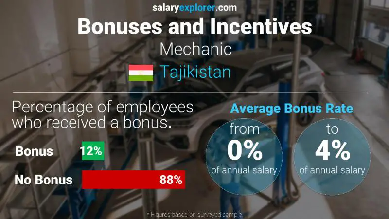 Annual Salary Bonus Rate Tajikistan Mechanic