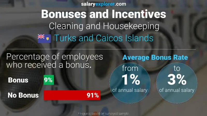 Annual Salary Bonus Rate Turks and Caicos Islands Cleaning and Housekeeping