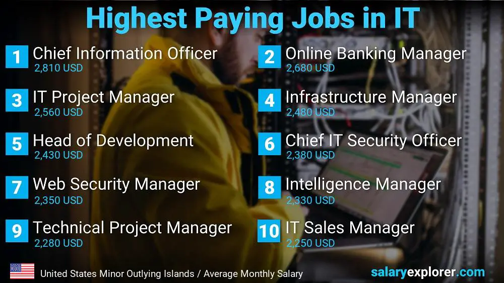 Highest Paying Jobs in Information Technology - United States Minor Outlying Islands