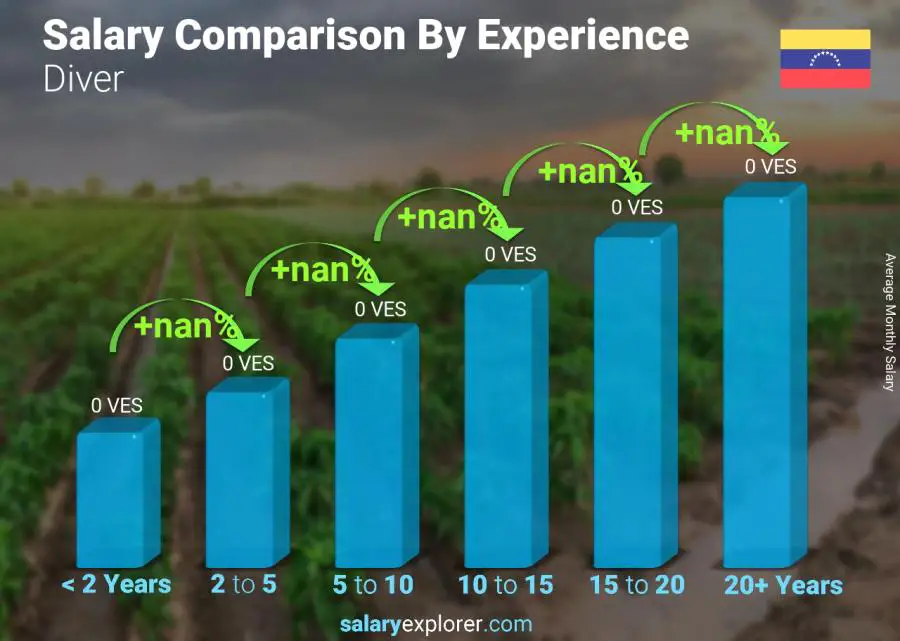 Salary comparison by years of experience monthly Venezuela Diver