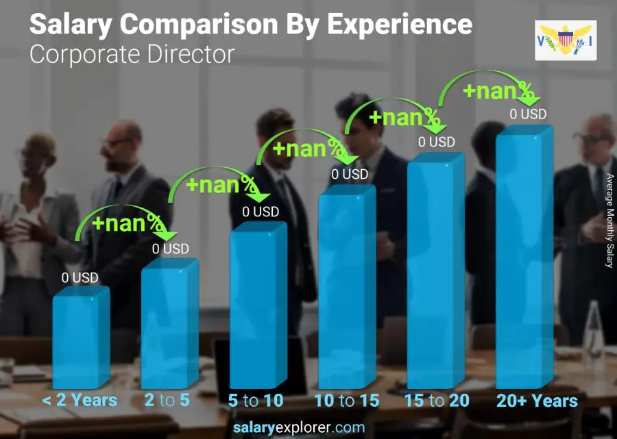 Salary comparison by years of experience monthly Virgin Islands (US) Corporate Director